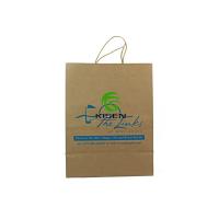 Buy cheap Custom Retail Craft Brown Paper Bags , Packaging Kraft Shopping Bags With Handle product