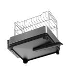 Rectangle Stainless Steel Detachable Dish Rack For Organizing