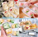 Paper Charcuterie Boxes With Clear Lids, 50 Pack Disposable Sandwich Containers,