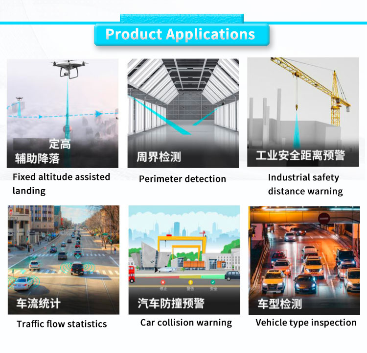 180m UNIVO UBJG-04Y UART CAN RS485 232 Digital Display Rangefinder with Lidar Alarm Sensor