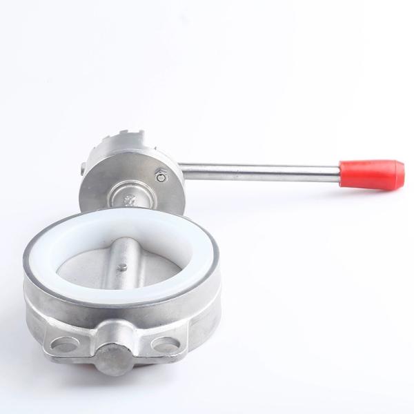 Buy cheap Sanitary Stainless Steel SS304/316L Weld Connection Manual Butterfly Valve D71X-16P from wholesalers