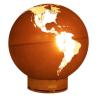 Buy cheap 36 Inch Earth Corten Steel Fire Globe Wood Burning Metal Sphere Fire Pit from wholesalers