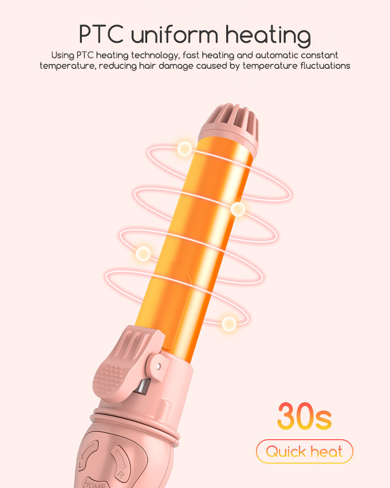 Rotating Electric Curling Iron , Big Wave Automatic Curling Iron