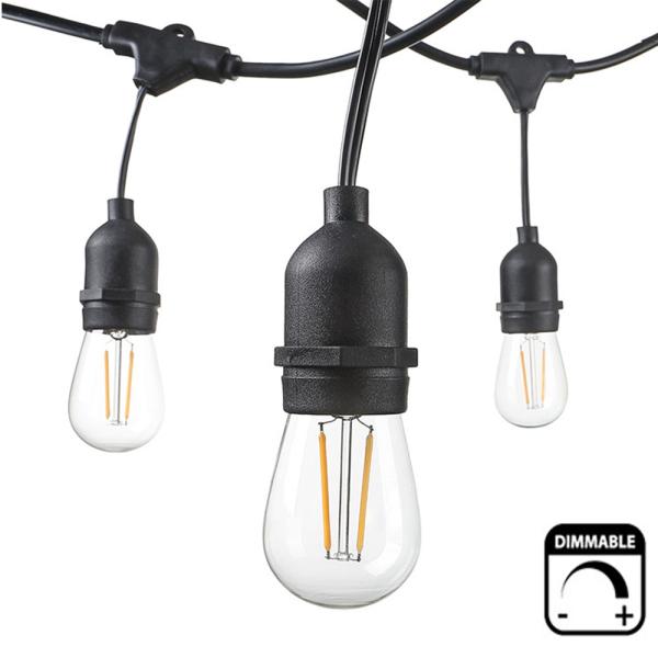 Buy cheap Christmas Festoon Garlands Outdoor Garden Patio Holiday Home Festival Decor Retro Edison Filament Globe LED Bulb String from wholesalers