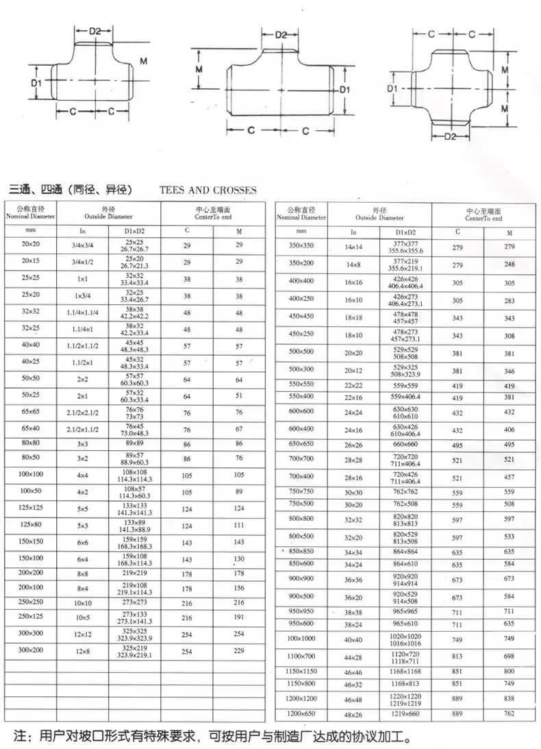 WZ 304 316 Stainless Steel Pipe Fittings Industrial Grade Welded Tee for 1/8"-4" Pipes