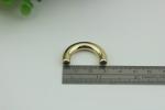 Customized 3 size of 10 mm/15 mm/20 mm zinc alloy light gold metal bag arch