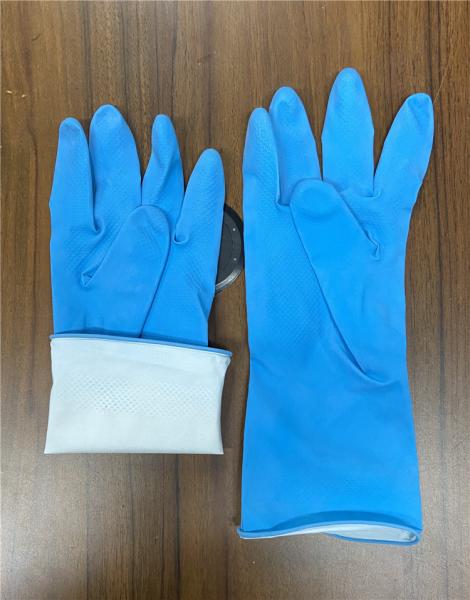 Buy cheap Spray Flocklined Kitchen Rubber Glove For Window Cleaning from wholesalers