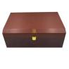 Buy cheap New Design Half Leather Wooden Perfume Gift Box Arabic Market from wholesalers