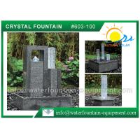 Buy cheap Decoration Feng Shui Garden Fountain Granite Sculpture With Glass Column product