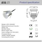 IP67 Waterproof acrylic round led underground light &outdoor underground light&