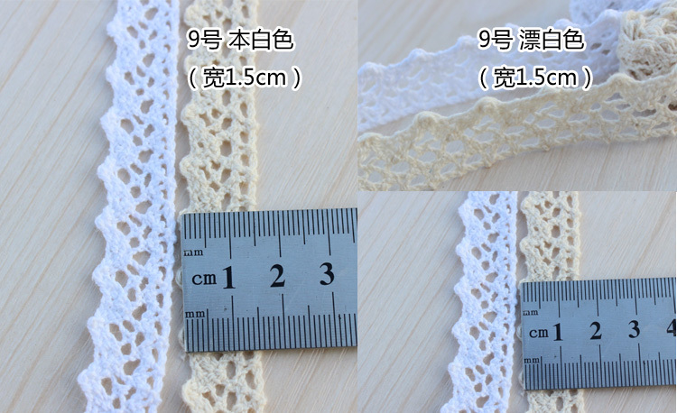 elegant 4.8-5cm width 10 yard / lot DIY handmade craft crocheted lace trim for garments