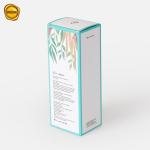 5.5cm Ivory Folding Skincare Packaging Box Lotion Color Printing