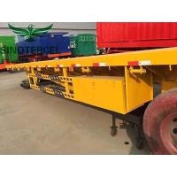 Buy cheap 315 80R22.5 Flat Bed Trailer Full Trailer 20 Ton High Tensile Low Alloy product