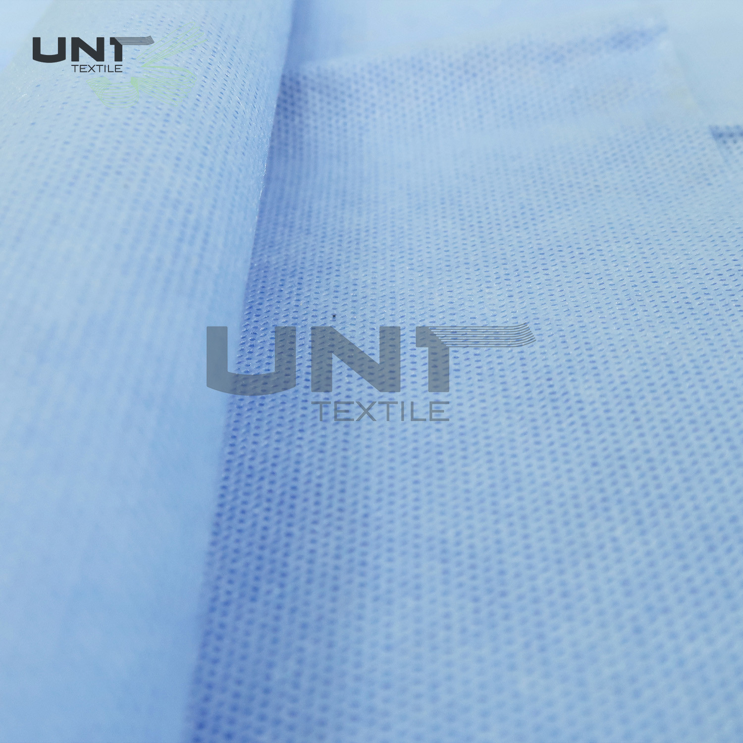 Blue Color Polypropylene PP Spunbond Non Woven Fabric With PE Film Laminated For Medical Bed Sheets
