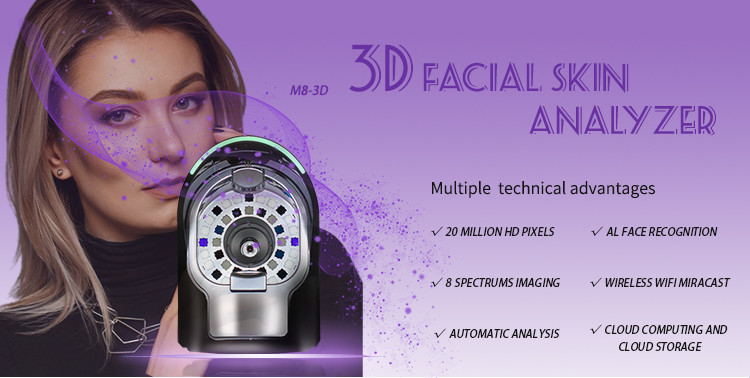 professional 4d machine 520 facial handheld blue electric observ metis original ipad system djm skin analyzer