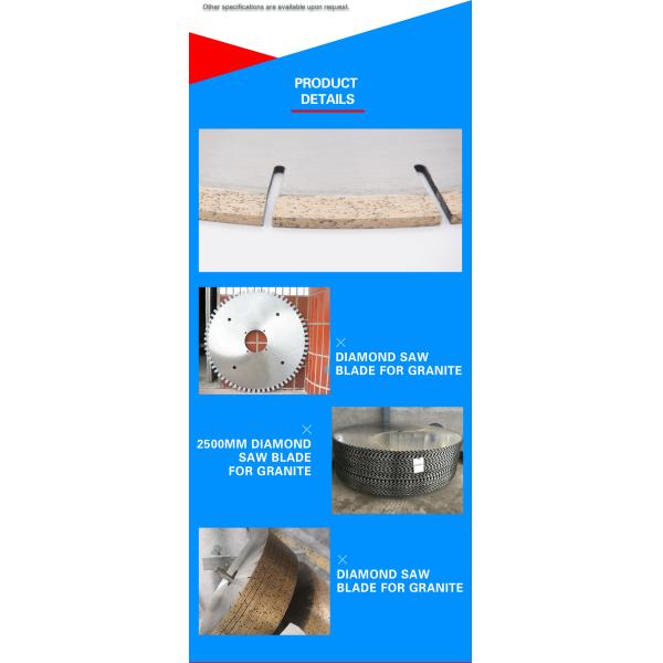 High Frequency Welding 350MM Diamond Saw Blade for Cutting Granite on Bridge Saw Machine