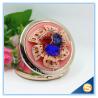 Buy cheap Shinny Gifts Luxury Crystal Cosmetic mirror Round Shape Metal Pocket Mirror from wholesalers