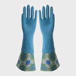 Slip Resistance Long Sleeve Washing Up Gloves , Hand Gloves For Washing