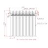 Buy cheap Customized Black Zinc Steel Metal Garrison Fence Panels Maintenance Free from wholesalers