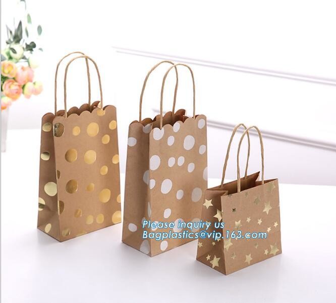 Elegant Embossed For Presents Clothing Wedding Birthday Bridal Baby Shower Paper Gift Bags Modern Fancy Cute Paper Premi