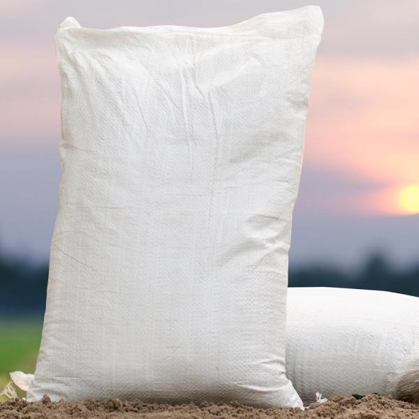 Buy cheap White Woven Polypropylene Sand Bags Recycling Empty Gravel Bags 50KG from wholesalers