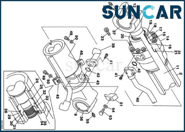 Buy cheap LZ00447 CASE Bucket Cylinder Seal Kit Fits Heavy Equipment CX210 CX225SR CX240 Inner Parts from wholesalers