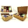 Buy cheap 8 Compartments Bamboo Storage Box , Wooden Tea Organizer Heavy Metal Free from wholesalers