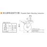 Buy cheap 62mm 2.5 Inch Mini Caster Wheels 35kg Threaded TPU Casters from wholesalers