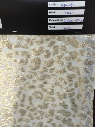 Buy cheap silk/metallic clipped jacquard from wholesalers