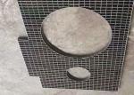 Vertical Carbon Steel Grating 34mm Plug In Galvanized Steel Grating