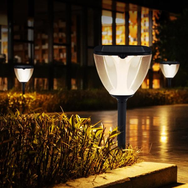 Buy cheap Waterproof IP65 aluminum material Solar Outdoor Garden Courtyard Stigma Light Solar Powered Lamp for Landscape from wholesalers