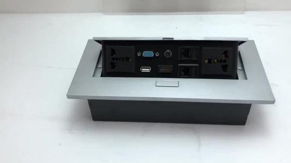 Buy cheap BNT Zinc alloy power and data hidden desk top socket from wholesalers