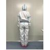 Buy cheap Personal Disposable Protective Gown Suits White Coverall Anti - Chemical Agents from wholesalers