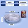 Buy cheap 8 Inch Foil Lunch Box Container With Cover 215*175*43mm Manufacturer BBQ Takeout Food Container from wholesalers