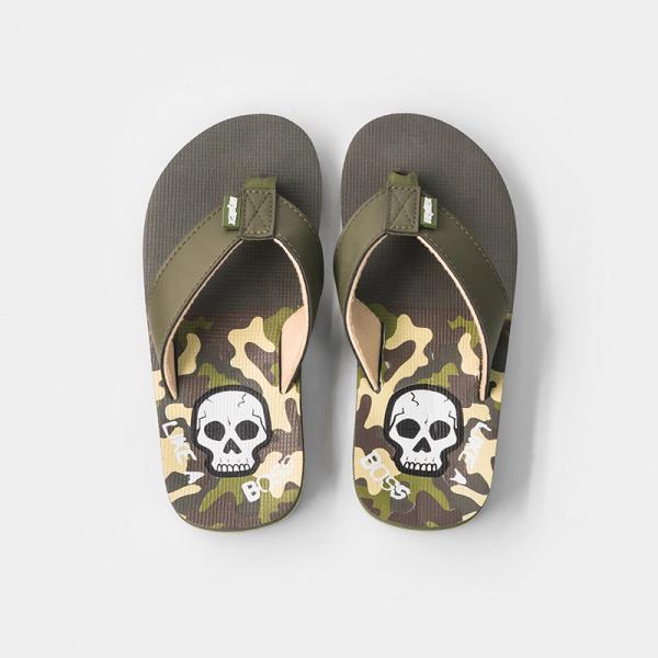 Buy cheap Kids Anti Impact 32EU EVA Flip Flop With Fabric Wide Strap from wholesalers
