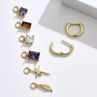 Buy cheap 0.67in 2.2g Sterling Silver Jewelry Sets Platinum Plated CZ Silver Needle product