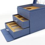 Navy Blue Luxury Cardboard Box For Perfume Cosmetic Packaging ODM