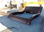 Buy cheap high grade good craft leather bed B101 from wholesalers