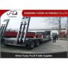 Buy cheap 2 Axles Removable Gooseneck Low Bed Trailer , Heavy Machine Lowbed Trailer from wholesalers