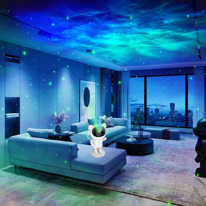 Game Room RGB Astronaut Galaxy Star Projector Light Multipurpose