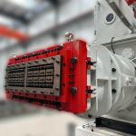 4500 X 2100 X 900mm Double Shaft Mixing Extruder 45kW Clay Making Machine