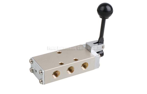 Buy cheap Hand Lever Pneumatic Directional Control Valve Five Way PT1/4" from wholesalers