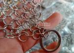 SS316L 10mm Ring Cast Iron Pan Chainmail 8" X 6" High Grade Stainless Steel