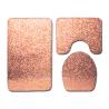 Buy cheap Crystal Glitter Colorful 3 Piece Toilet Tank Cover Set Polyester Fiber from wholesalers