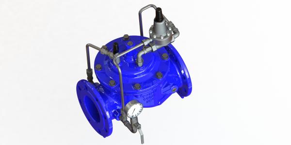 Buy cheap Ductile Iron Intelligent Operating Pressure Sustaining Valve Temperature 0-80°C from wholesalers