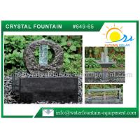 Buy cheap Decorative Feng Shui Cast Stone Garden Fountains With Crystal Glass Column product