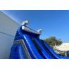 Buy cheap Blow Up Amusement Park Water Slides 0.55mm PVC Garden Inflatable Water Slide from wholesalers