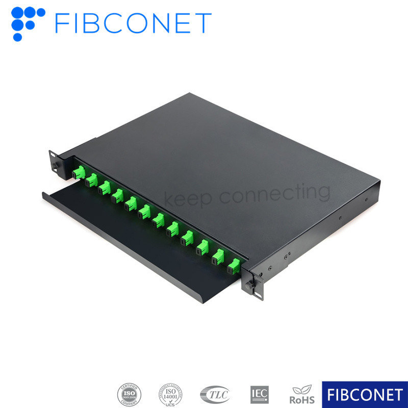 Drawer Type Rack Mount Splicing Fiber Optic Patch Panel for Fiber Patch Cord Manufacture