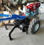 Double Drum Walking 15HP Winch Tractor Machine