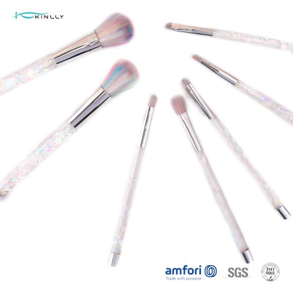 Buy cheap Plastic 7pcs OEM Poly Bag Luxury Makeup Brush Set from wholesalers